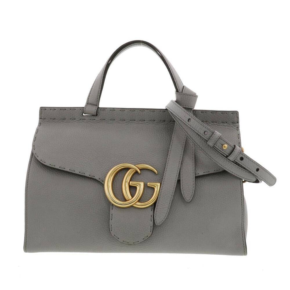 GUCCI GG Marmont Handbag Gray